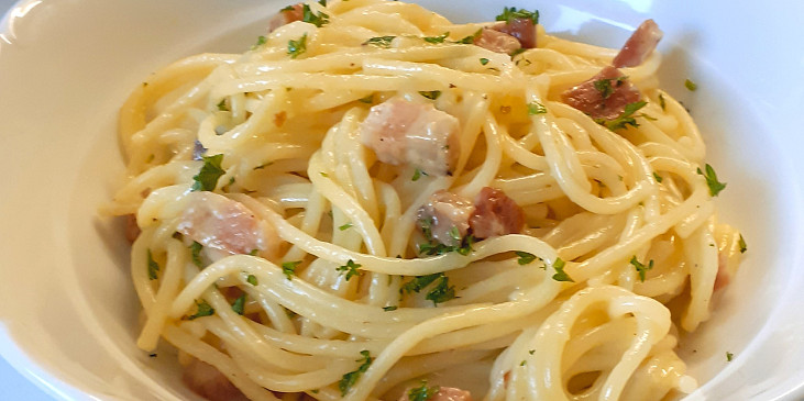 Rychlé carbonara špagety