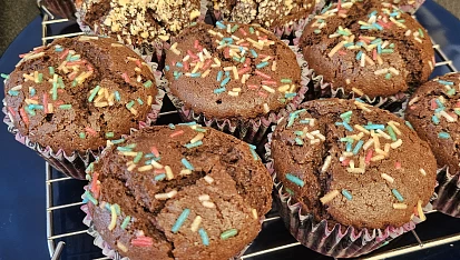 Čokoládové muffiny - hrníčkový recept