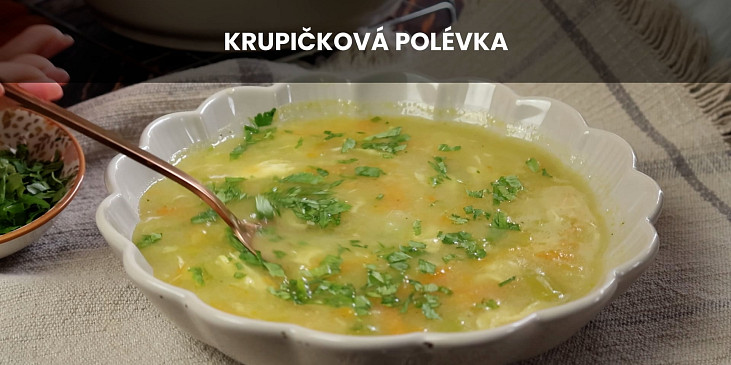 Krupičková polévka