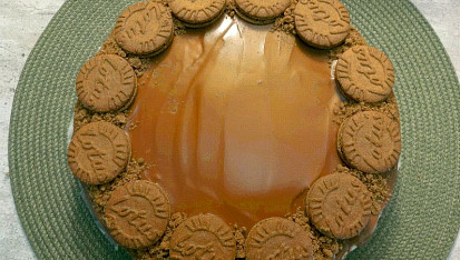 Nepečený Lotus cheesecake s tvarohem