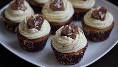 Dýňové cupcakes s krémem z mascarpone