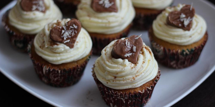 Dýňové cupcakes s krémem z mascarpone