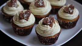 Dýňové cupcakes s krémem z mascarpone