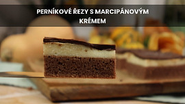 Perníkové řezy s marcipánovým krémem