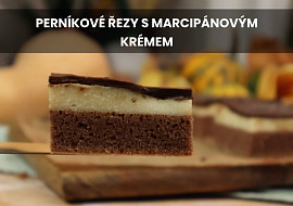 Perníkové řezy s marcipánovým krémem