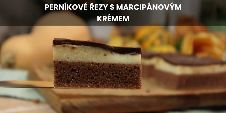 Perníkové řezy s marcipánovým krémem