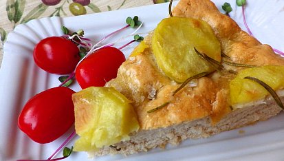 Bramborová focaccia