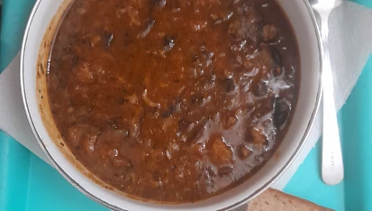 ,,Dršťková' polévka z václavek, Dršťková polévka z václavek