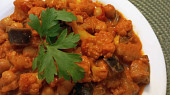 Květák, lilek a cizrna na způsob indické tikka masala