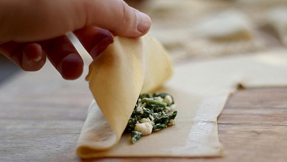 Ravioli se špenátem a ricottou
