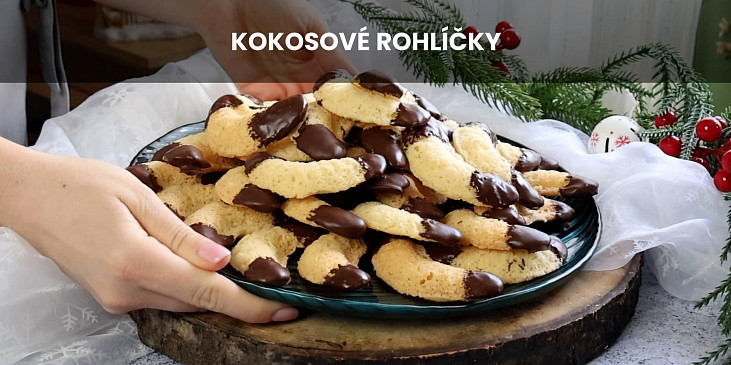 Kokosové rohlíčky