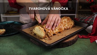 Tvarohová vánočka
