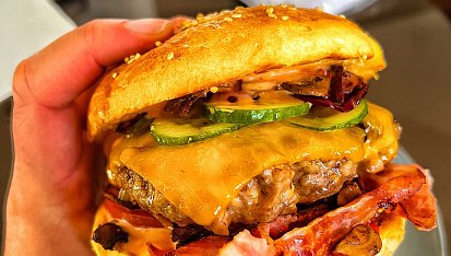 Jednoduché burger bulky