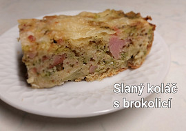 Slaný koláč z brokolice