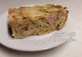 Slaný koláč z brokolice