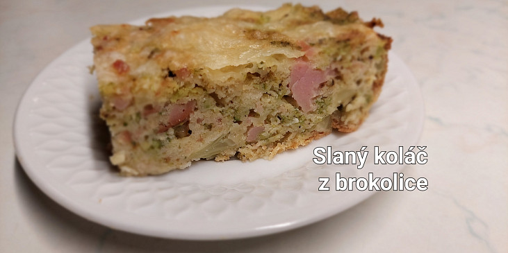 Slaný koláč z brokolice