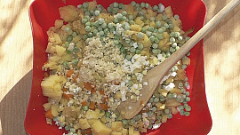 Bramborový salát s bulgurem