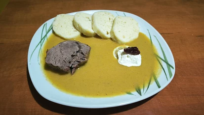 Dančí krk na smetaně