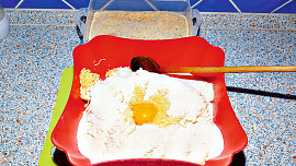 Krokety plněné uzeným masem, se špenátem