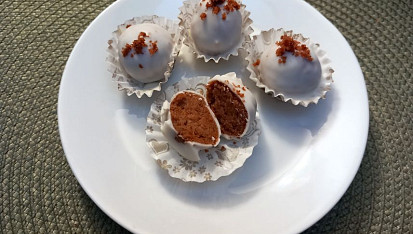 Kuličky alà Red Velvet s bílou čokoládou