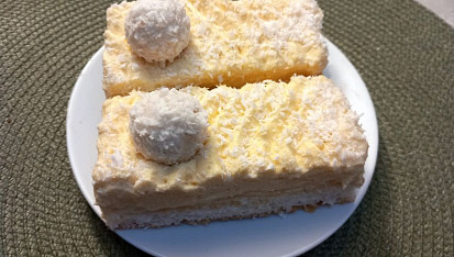 Dezert kokosové řezy à la Raffaello
