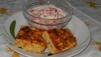 Řezy z quinoy - základ pro bezlepkovou pizzu
