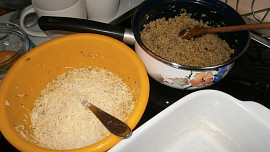 Řezy z quinoy - základ pro bezlepkovou pizzu