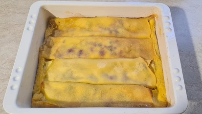 Zapečené palačinky s tvarohem