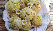 Matcha crinkles sušenky