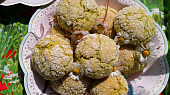 Matcha crinkles sušenky