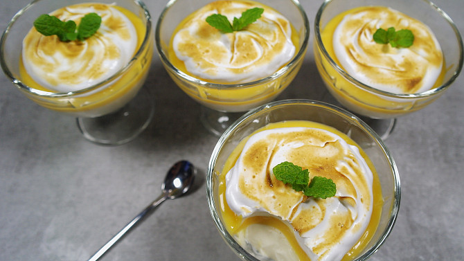 Panna cotta s citronovým krémem, Panna cotta s citrónovým krémem