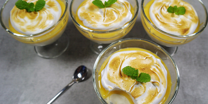 Panna cotta s citronovým krémem (Panna cotta s citrónovým krémem)