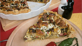 Quiche s houbami