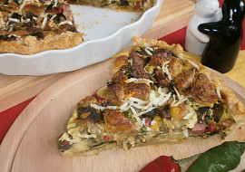 Quiche s houbami