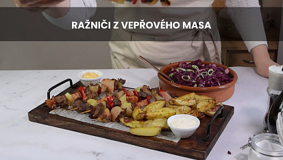 Ražniči z vepřového masa