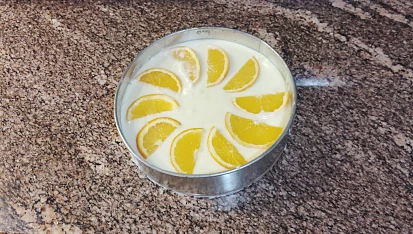 Pomerančový cheesecake