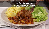 Vepřová krkovice s gulášovou šťávou