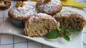 Banánové muffiny s ořechy