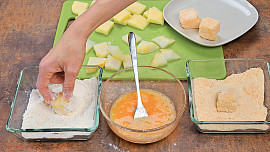 Smažený celer se sýrem