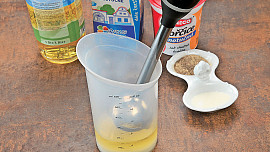 Smažený celer se sýrem