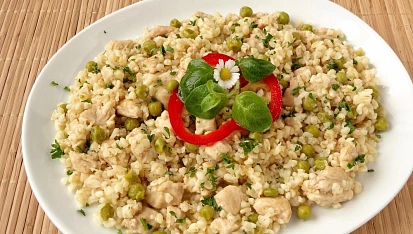 Bulgur s krůtím masem