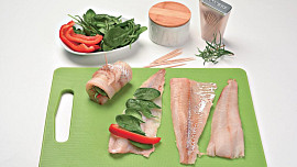 Závitky z tresky s citronovou omáčkou