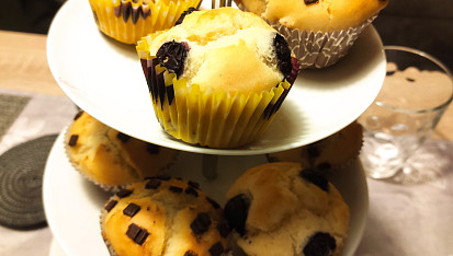 Hrníčkové borůvkové muffiny (bezlepkové)