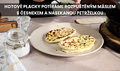 Indické placky naan z pánve (bez droždí)