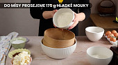 Kokosovo tvarohový koláč - strouhaný