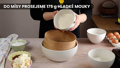Kokosovo tvarohový koláč - strouhaný