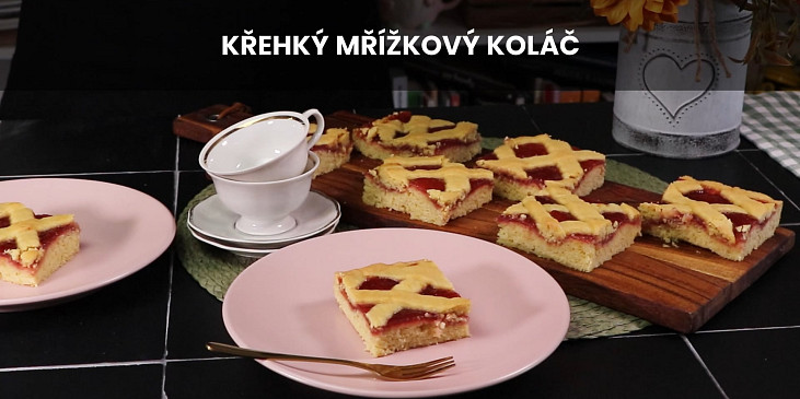 Křehký mřížkový koláč