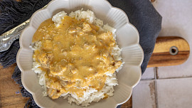 Minutkové vepřové à la Stroganoff