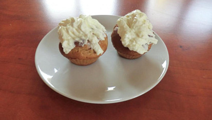 Mandarinkové muffiny s krémem