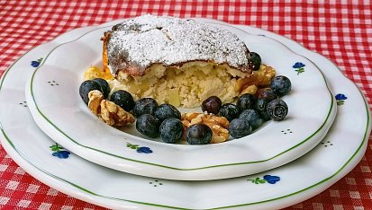 Pečený tvaroh s jablky a ořechy (vhodné pro diabetiky)